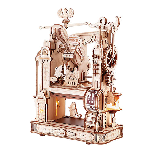 ROKR 3D Wooden Mechanical Printing Press Puzzle Model