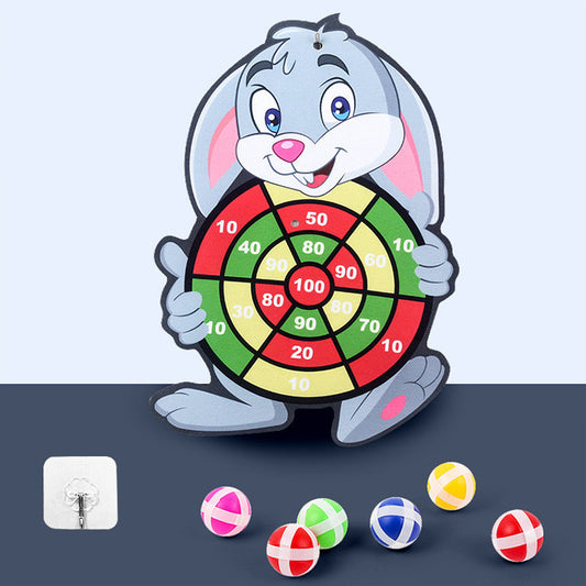 Kids' Sticky Ball Dart Board with Cartoon Designs