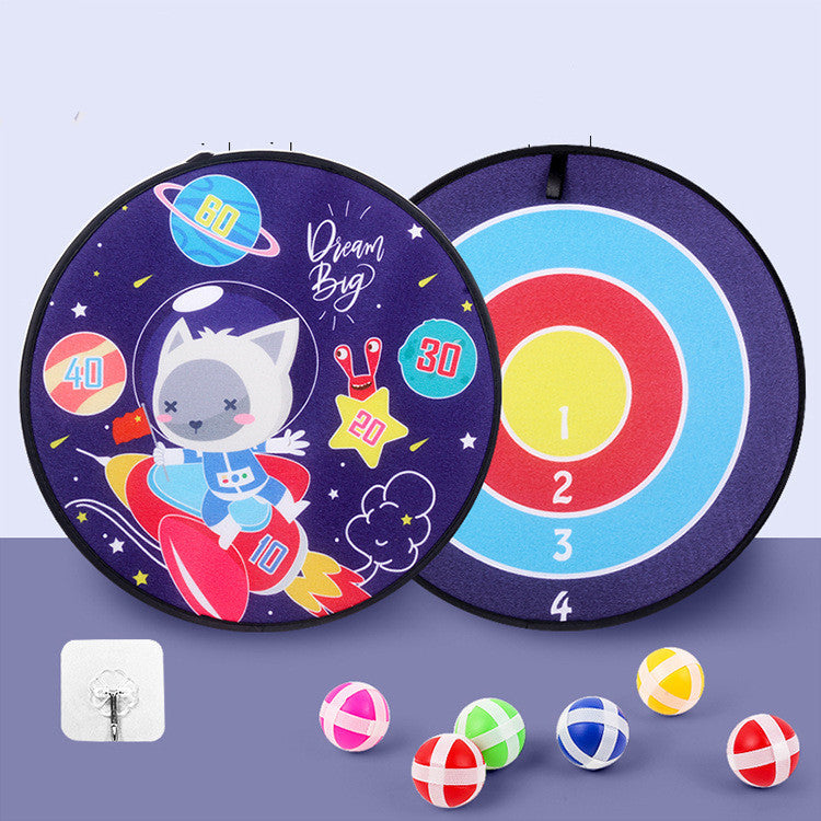 Kids' Sticky Ball Dart Board with Cartoon Designs