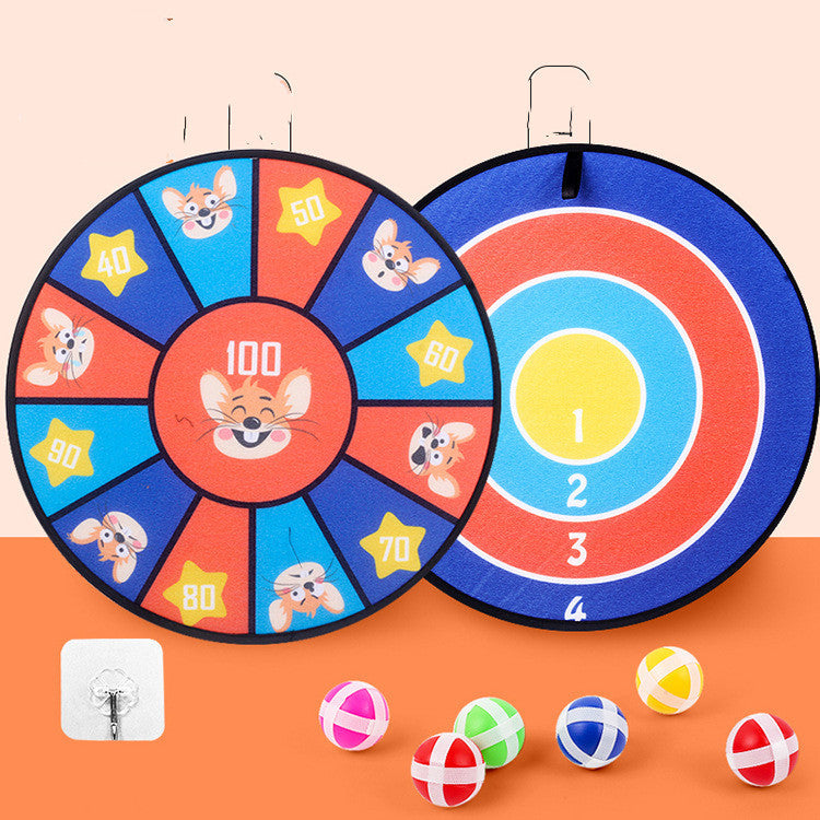 Kids' Sticky Ball Dart Board with Cartoon Designs