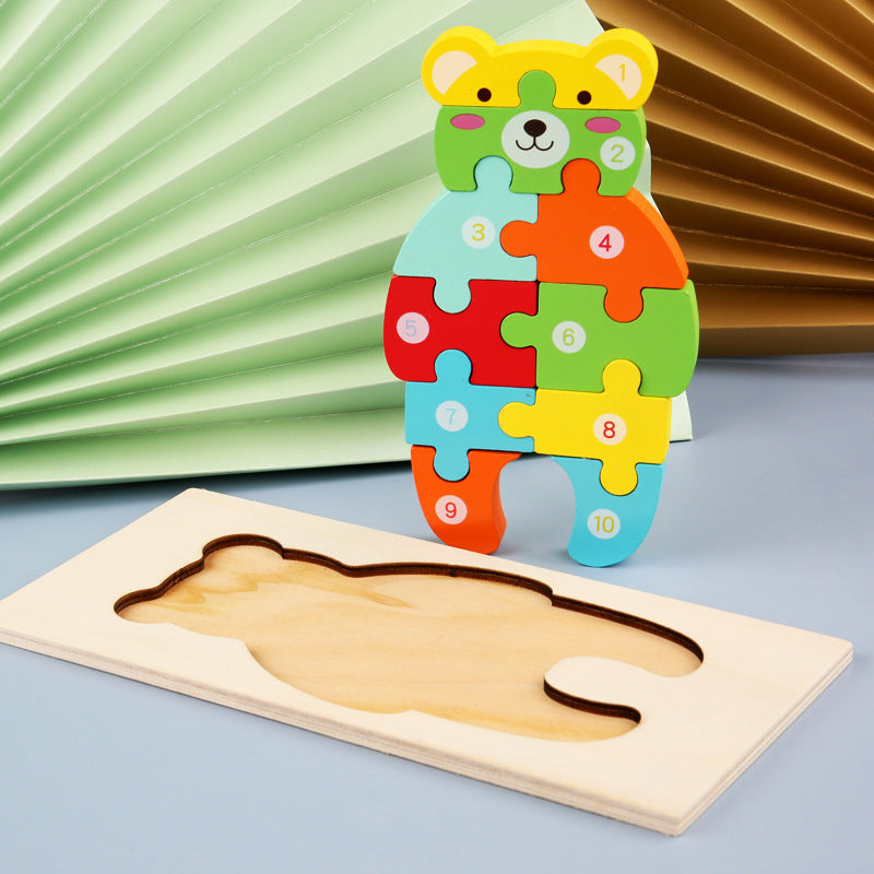 Kids Animal Number Puzzle