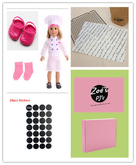 American Girl Doll Chef Outfit & Accessories