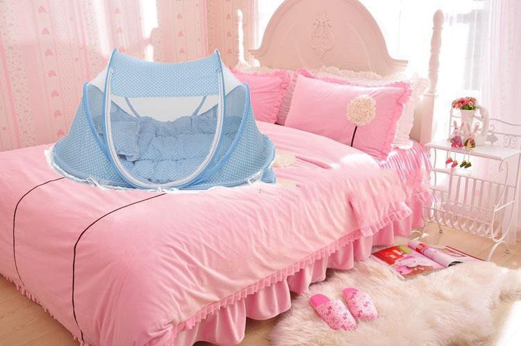 Foldable Baby Mosquito Net With Pillow