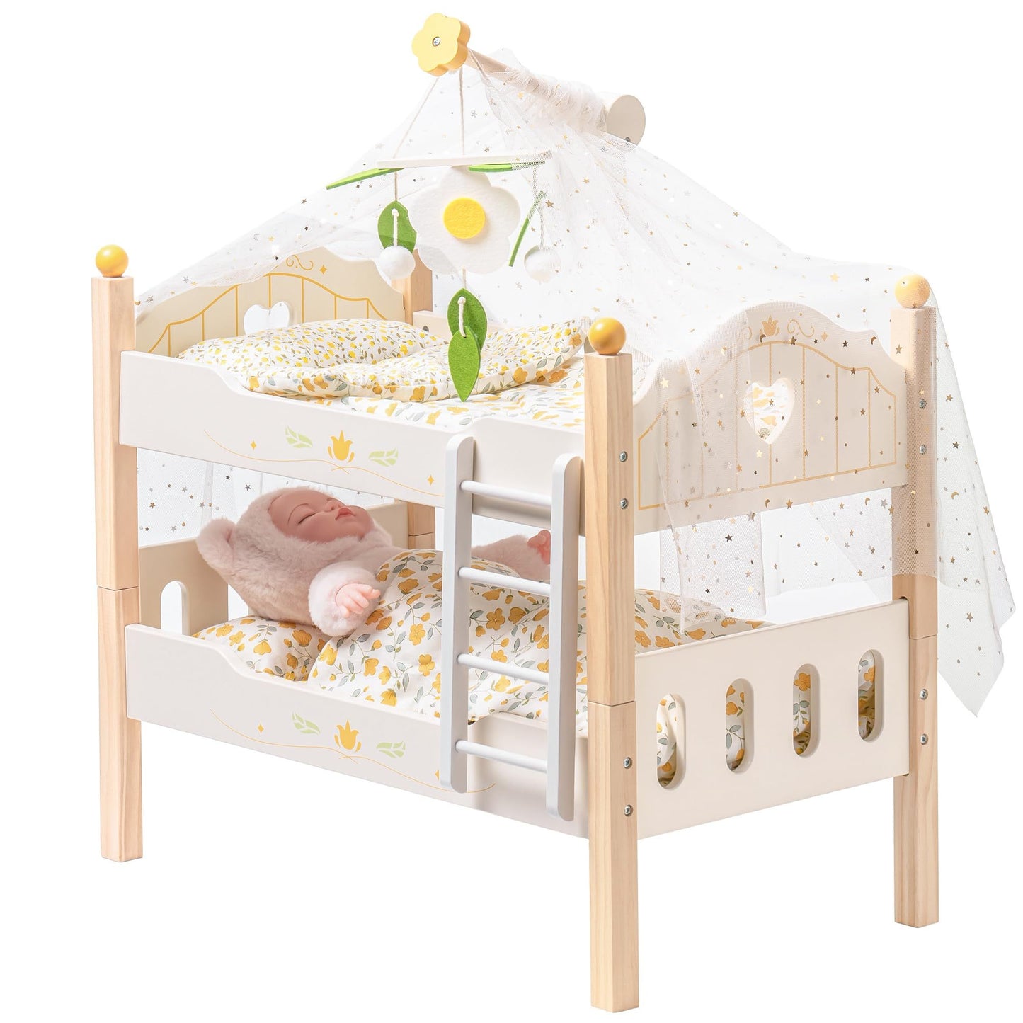 Wooden Doll Bunk Beds for 18" American Girl Dolls