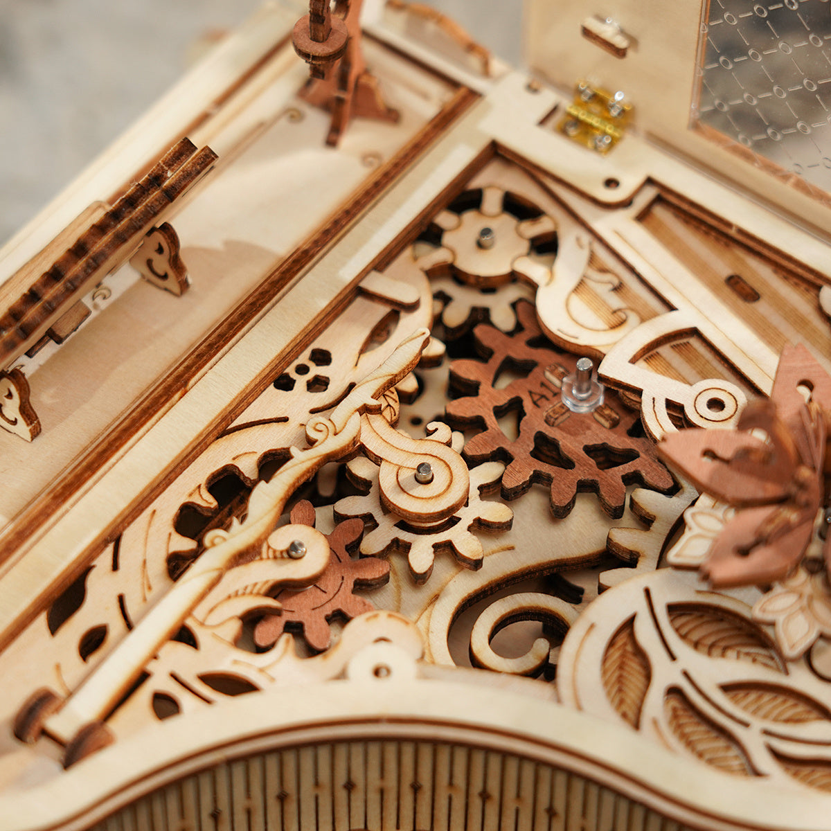 3D Wooden Puzzle Magic Piano Music Box