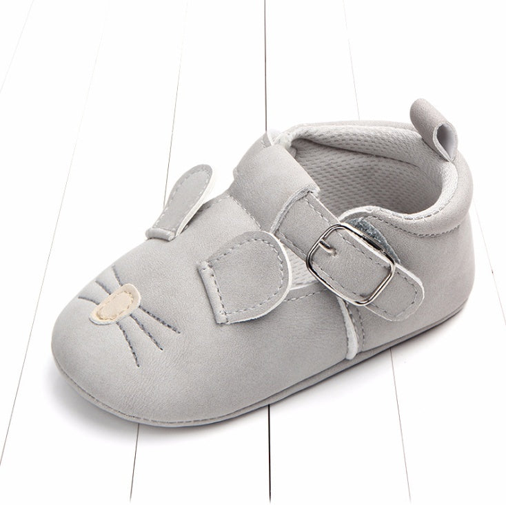 Cartoon Animal Baby Shoes with Non-Slip Soft Bottom