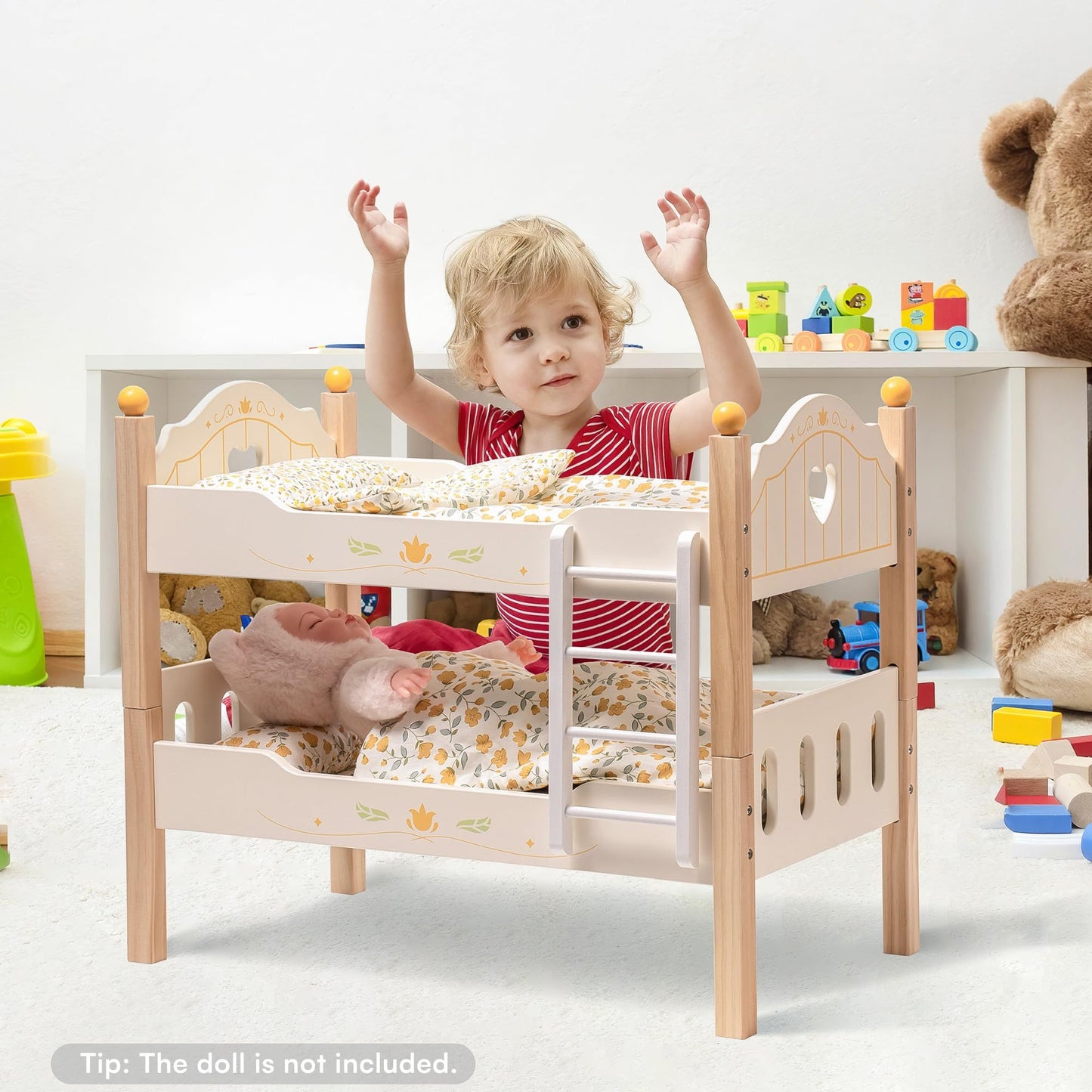 Wooden Doll Bunk Beds for 18" American Girl Dolls