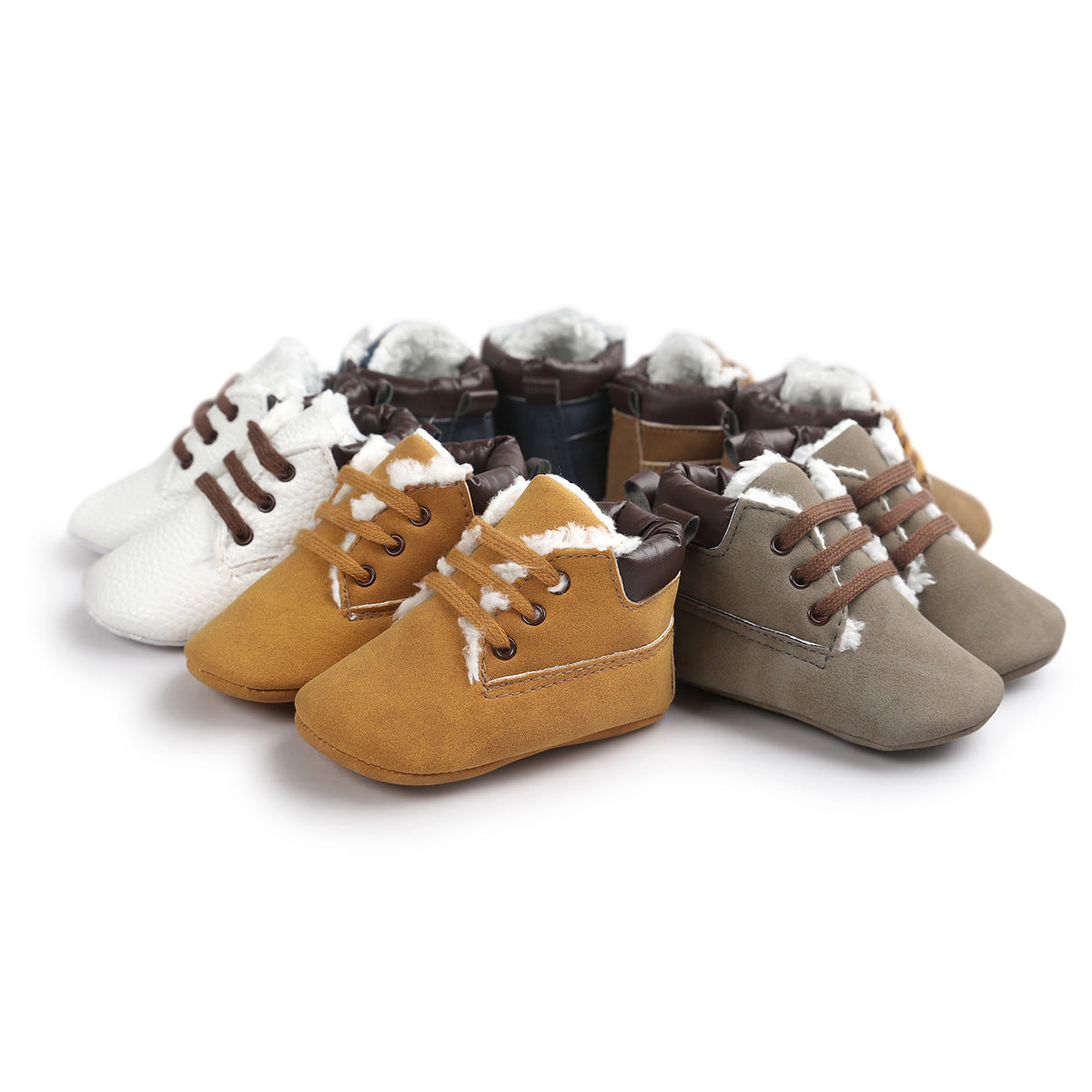 Winter Baby Boy Snow Boots with Suede Leather