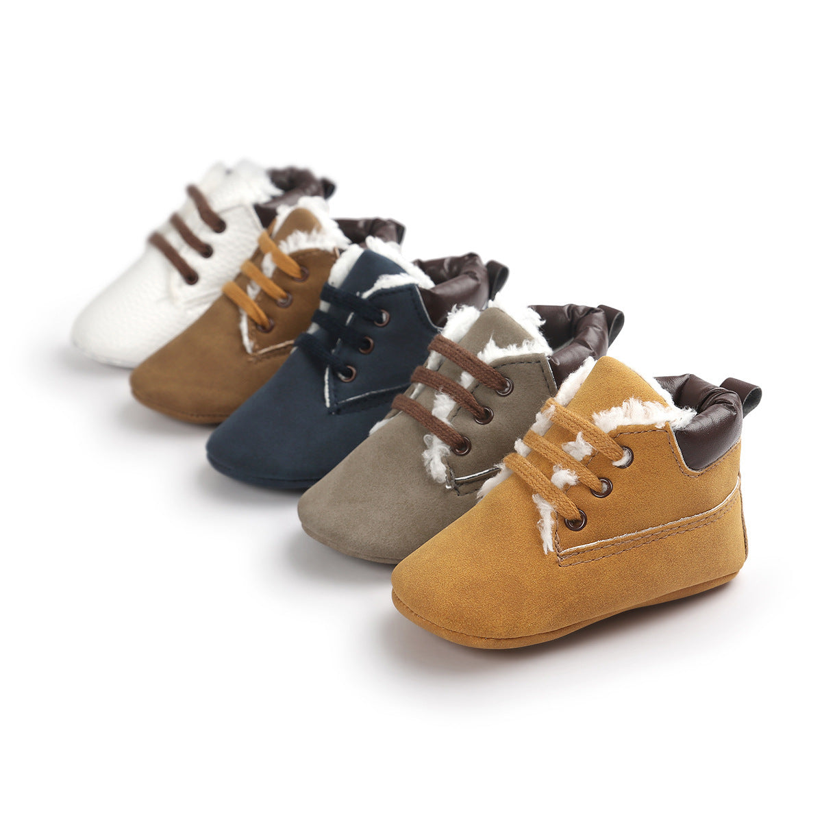 Winter Baby Boy Snow Boots with Suede Leather