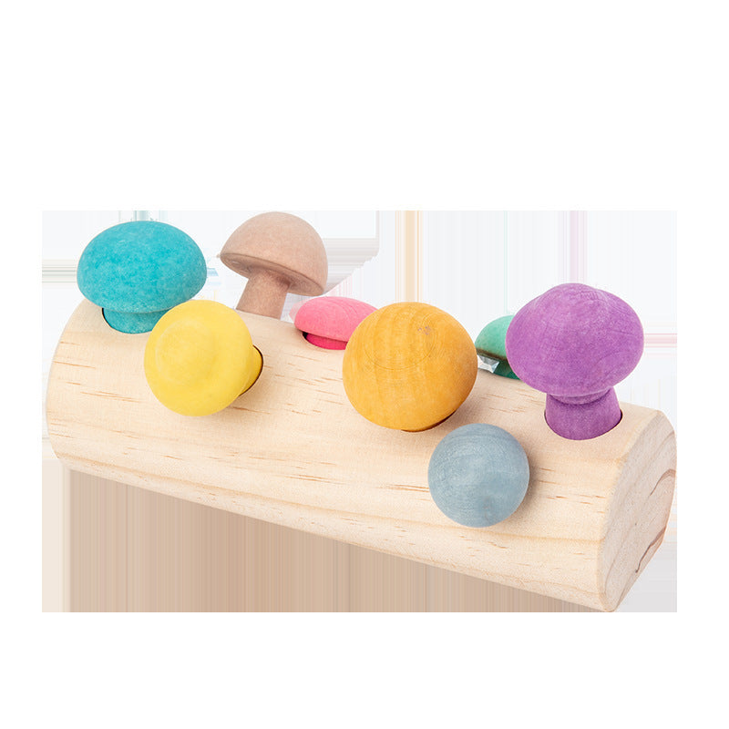 Mushroom Picking Wooden Game Toy