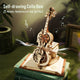 Robotime ROKR Magic Cello: 3D Wooden Puzzle Music Box Toy