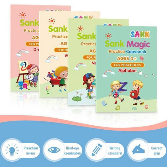 Sank Magic No-Erase English Practice Copybook for Kids