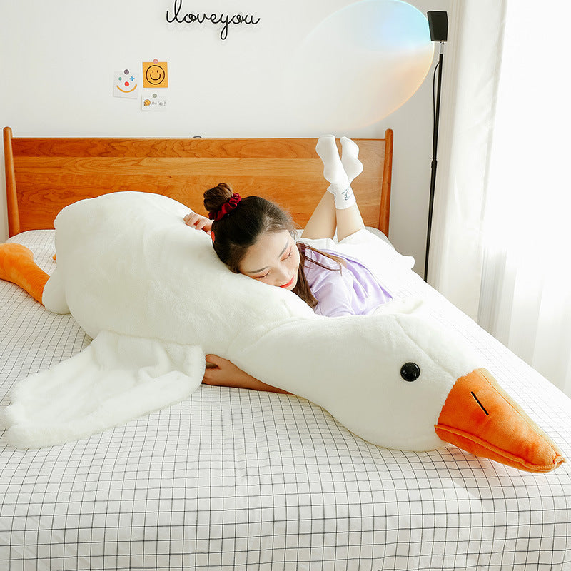 Adorable Big White Goose Plush Pillow