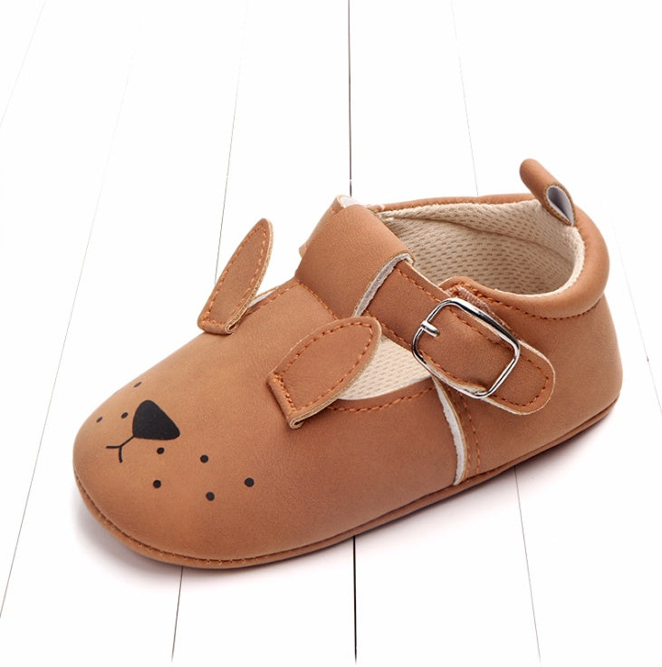 Cartoon Animal Baby Shoes with Non-Slip Soft Bottom