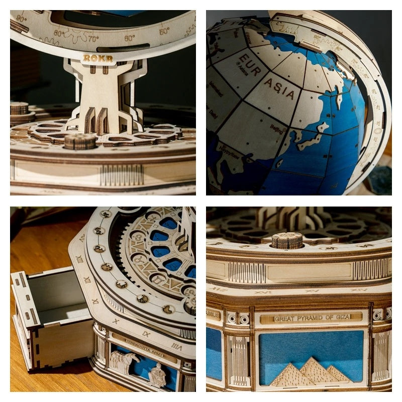 567pc 3D Wooden Globe Puzzle