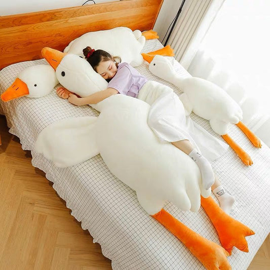 Adorable Big White Goose Plush Pillow