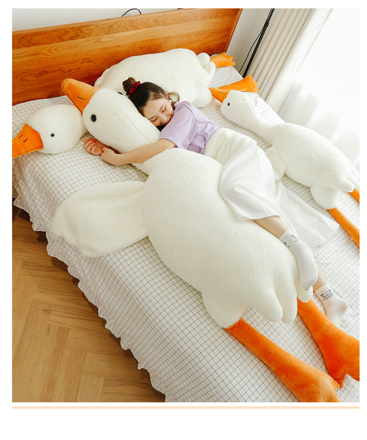 Adorable Big White Goose Plush Pillow