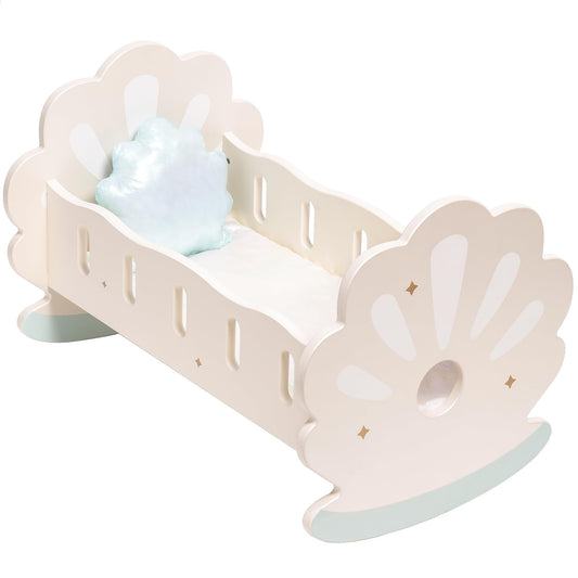 Baby Doll Rocking Crib with Bedding