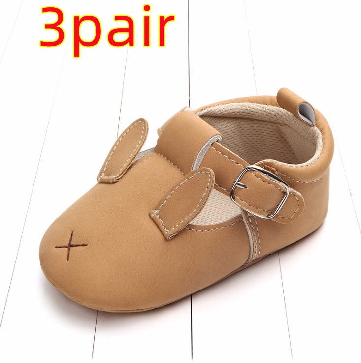 Cartoon Animal Baby Shoes with Non-Slip Soft Bottom