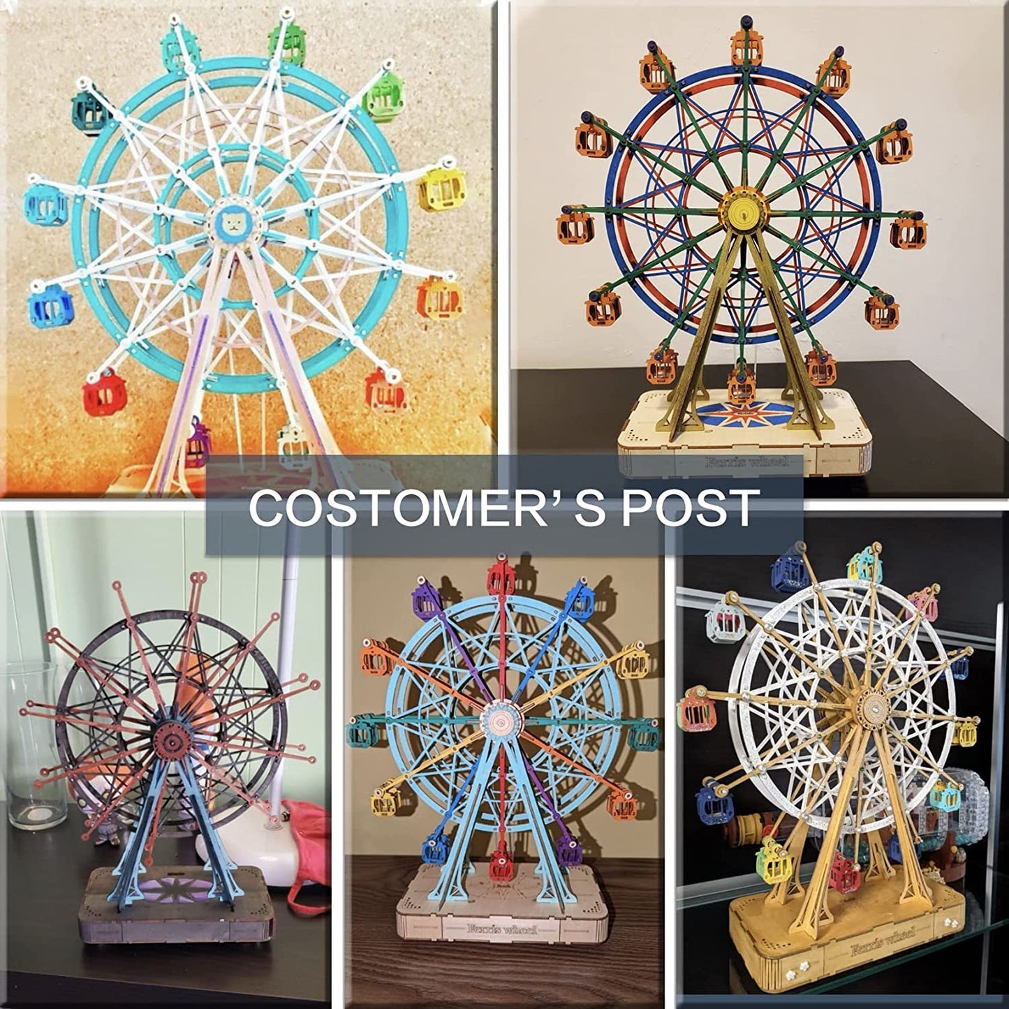 DIY Rotatable Ferris Wheel Music Toy