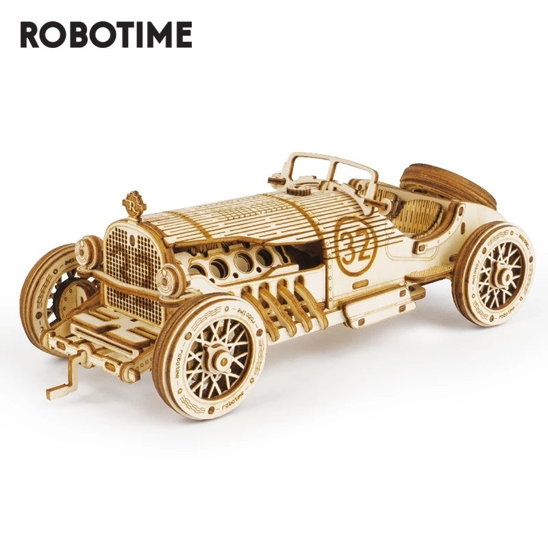 3D Wooden Car Puzzle Toy for Kids