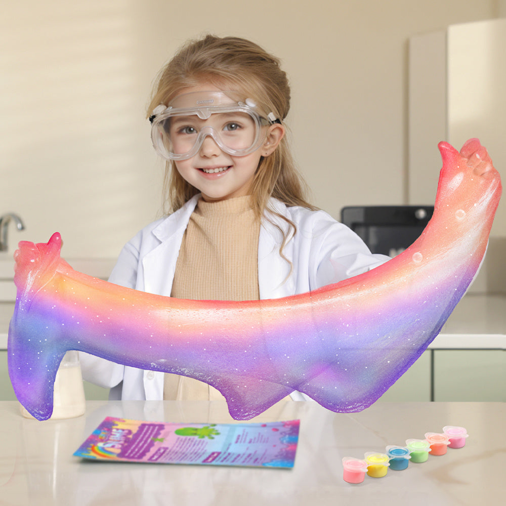 DIY Slime Kit for Girls with Foam, Glitter & More