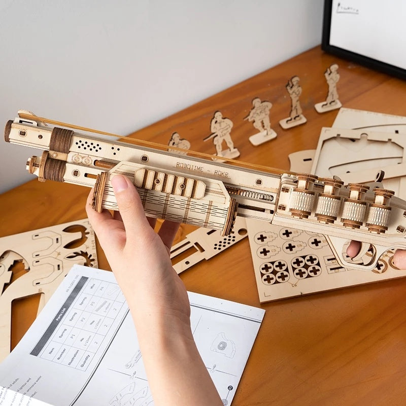 Robotime ROKR 3D Wooden Revolver Puzzle Toy